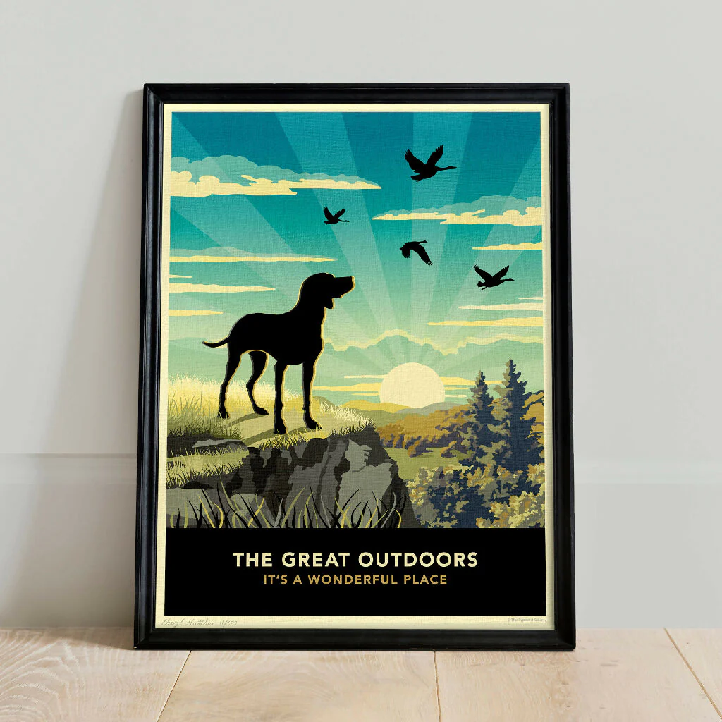 POINTER OR VISZLA 'THE GREAT OUTDOORS’ LIMITED EDITION ART PRINT - Image 5