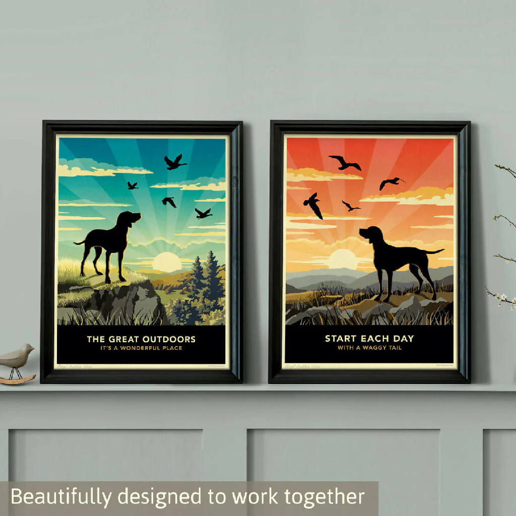 POINTER OR VISZLA 'THE GREAT OUTDOORS’ LIMITED EDITION ART PRINT - Image 9