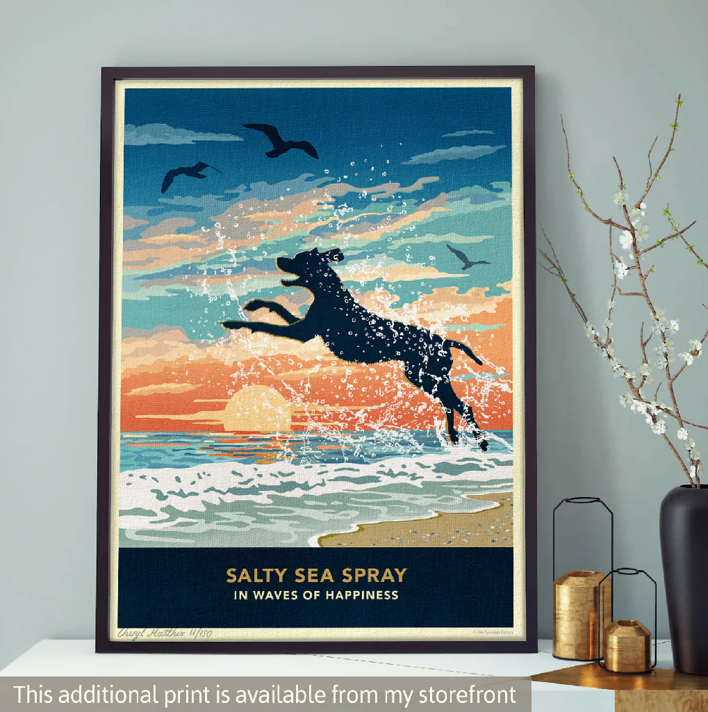 POINTER OR VIZSLA ‘WAGGY TAILS’ LIMITED EDITION ART PRINT - Image 10