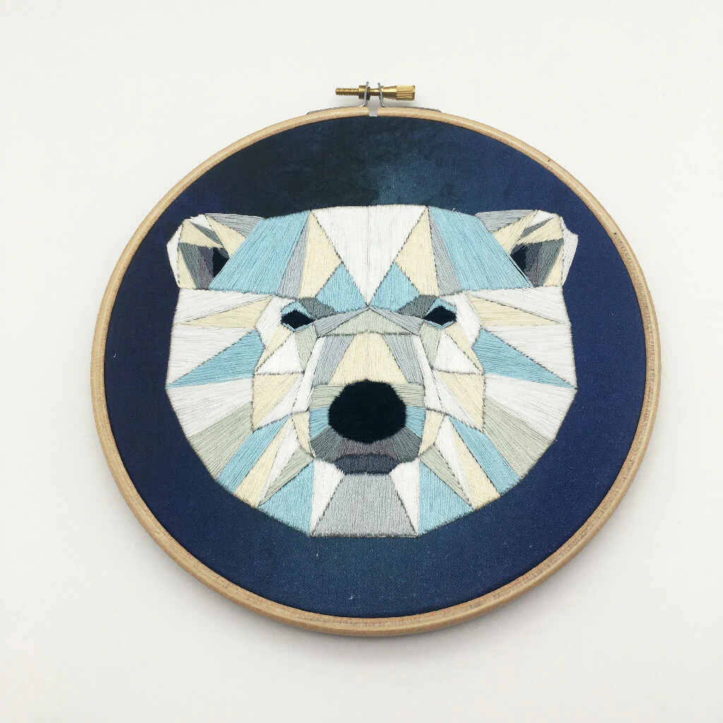 Polar Bear Embroidery Kit - Image 2