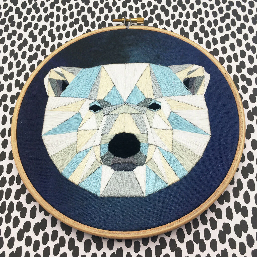 Polar Bear Embroidery Kit - Image 5