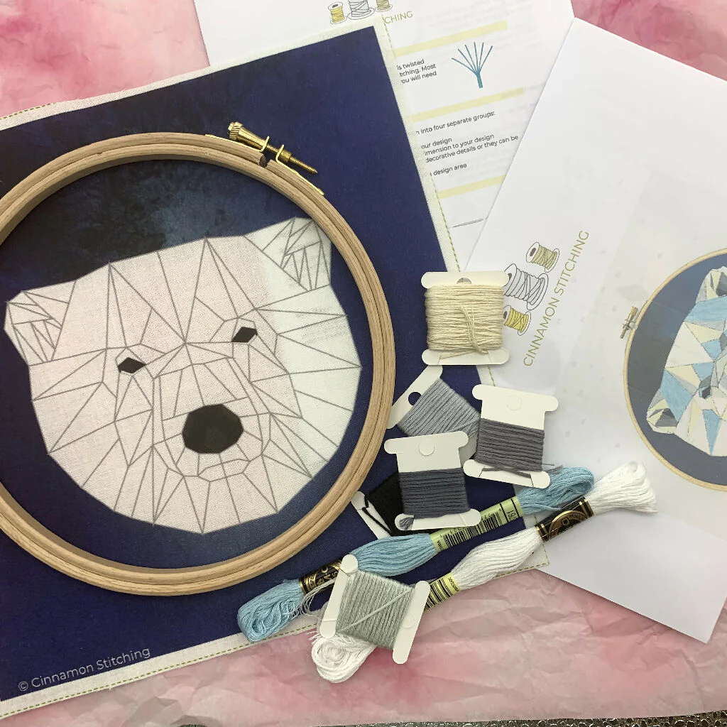 Polar Bear Embroidery Kit - Image 6