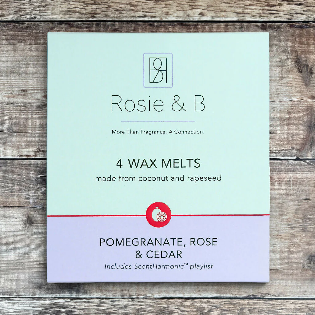 Pomegranate, Rose & Cedar Wax Melts - Image 2