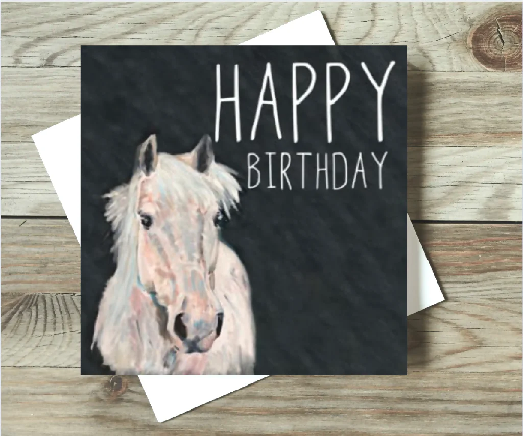 Pony Card | Birthday or Blank