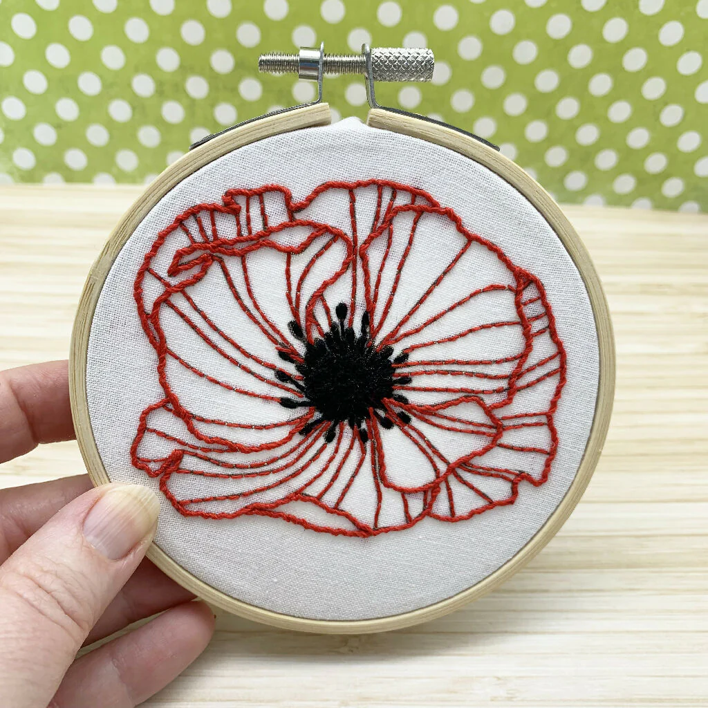 Poppy Embroidery Kit - Image 4