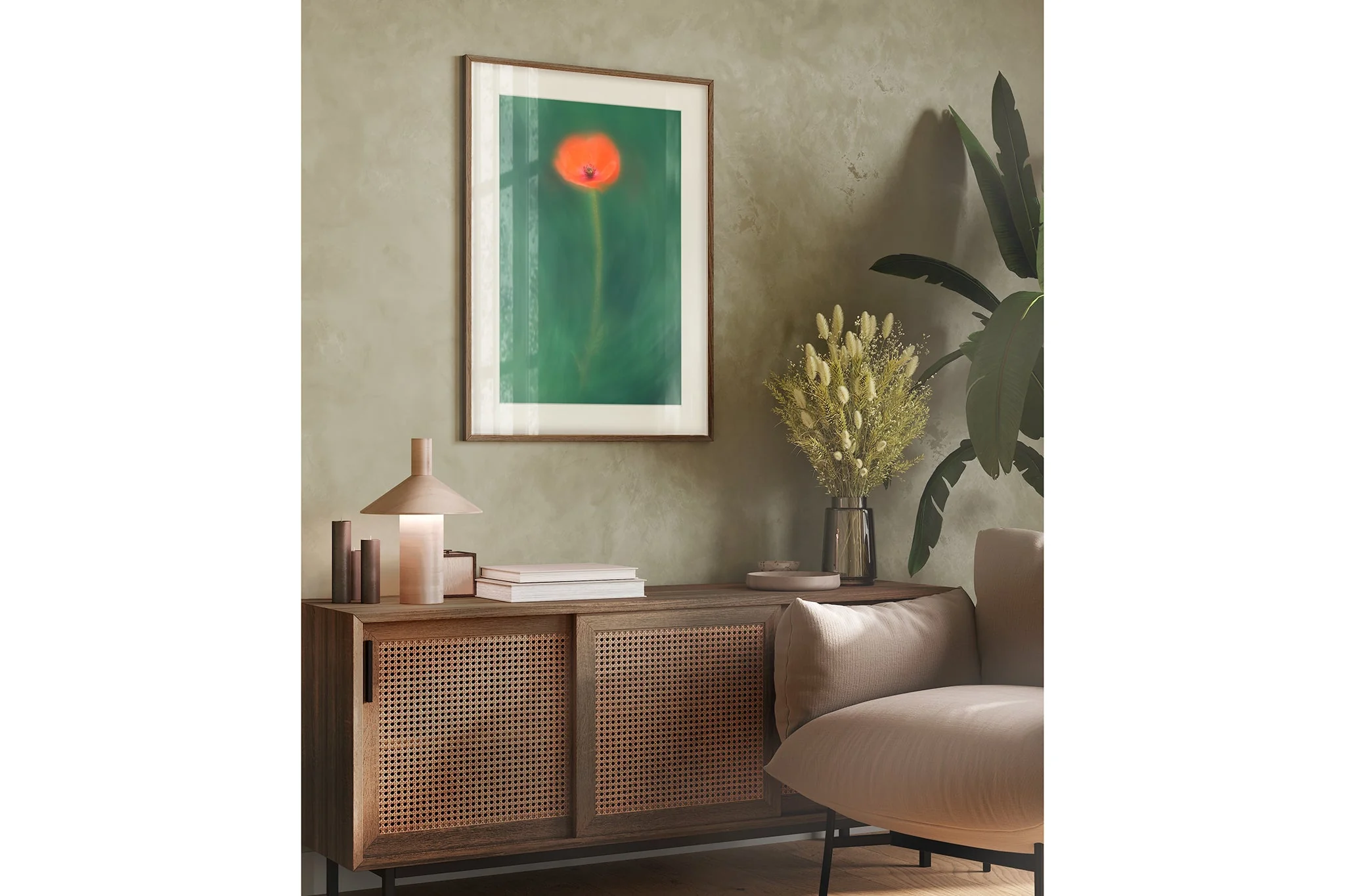 Flower Art Print for Home Interiors 'Poppy' - Image 3