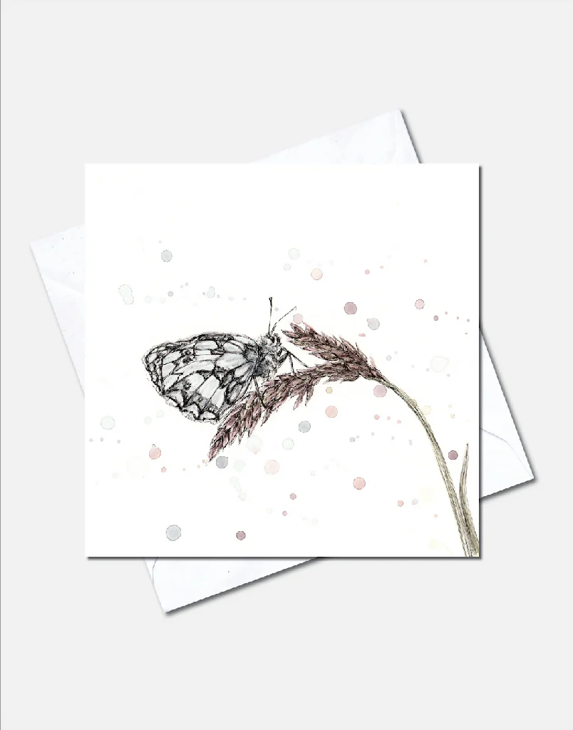 Pretty in Blue | Greetings Card - Image 2