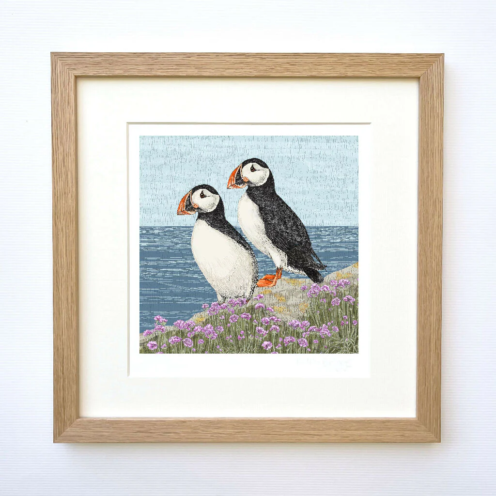 Puffin Signed and Mounted Giclée Art Print - Image 5