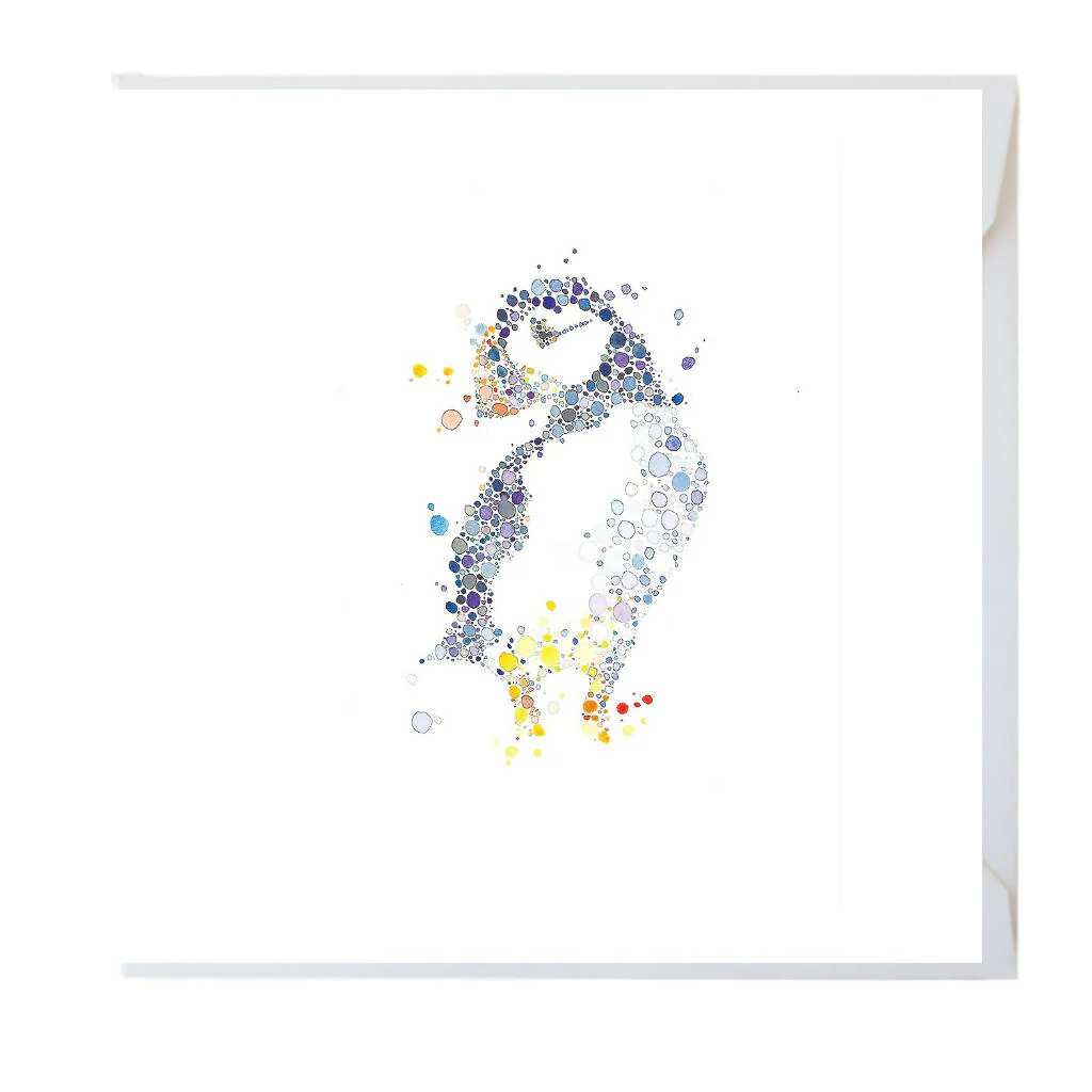 Puffin Watercolour Greeting Card - Image 2