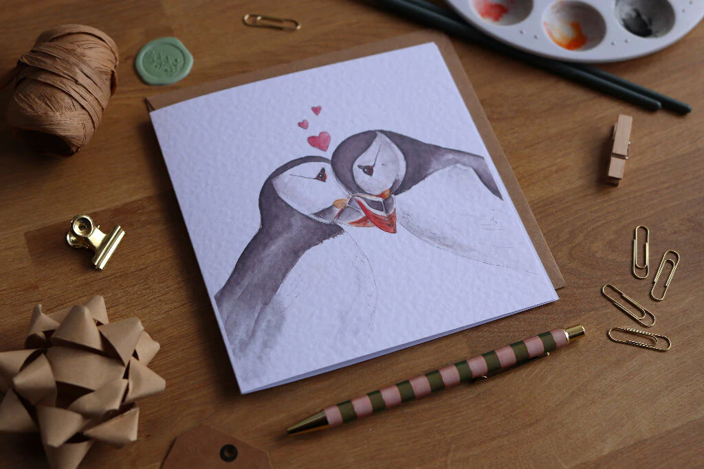 Puffins Greeting Card - Image 2