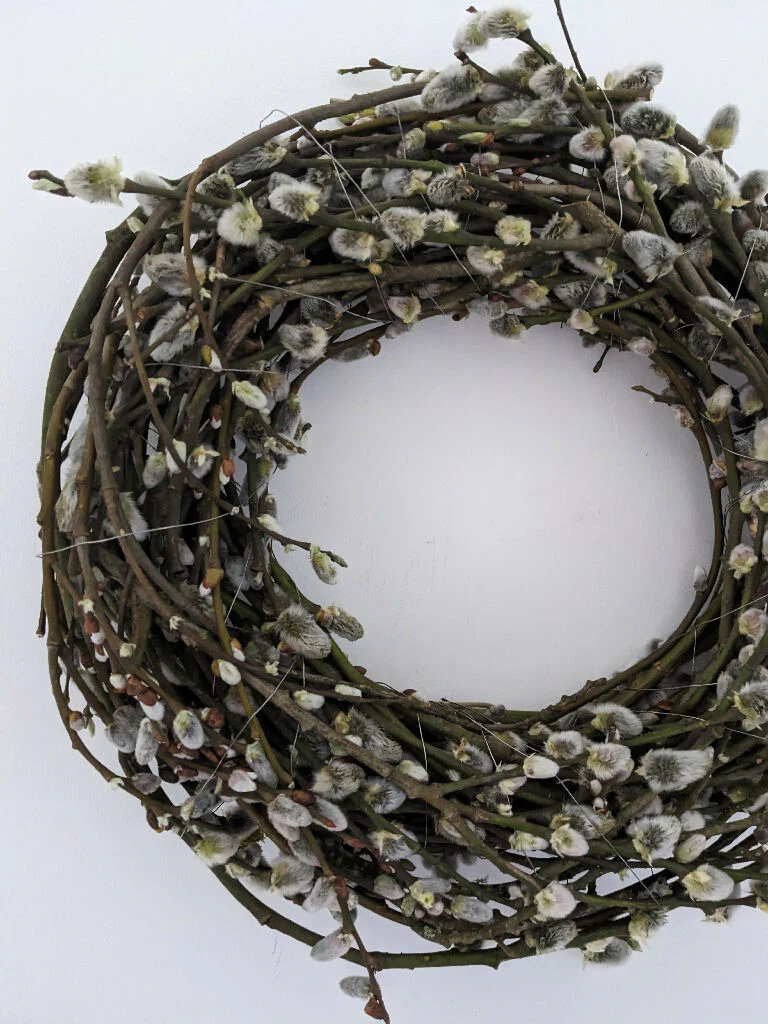 Pussy Willow Handmade Wreath - Image 2