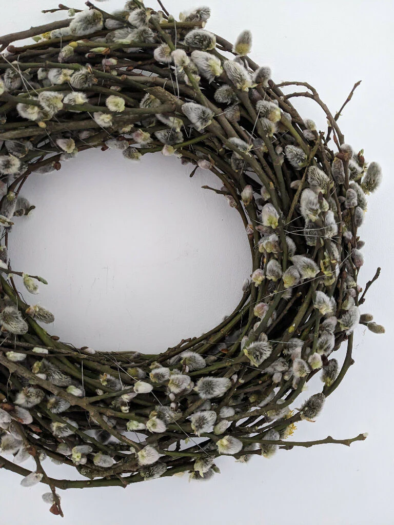 Pussy Willow Handmade Wreath - Image 4