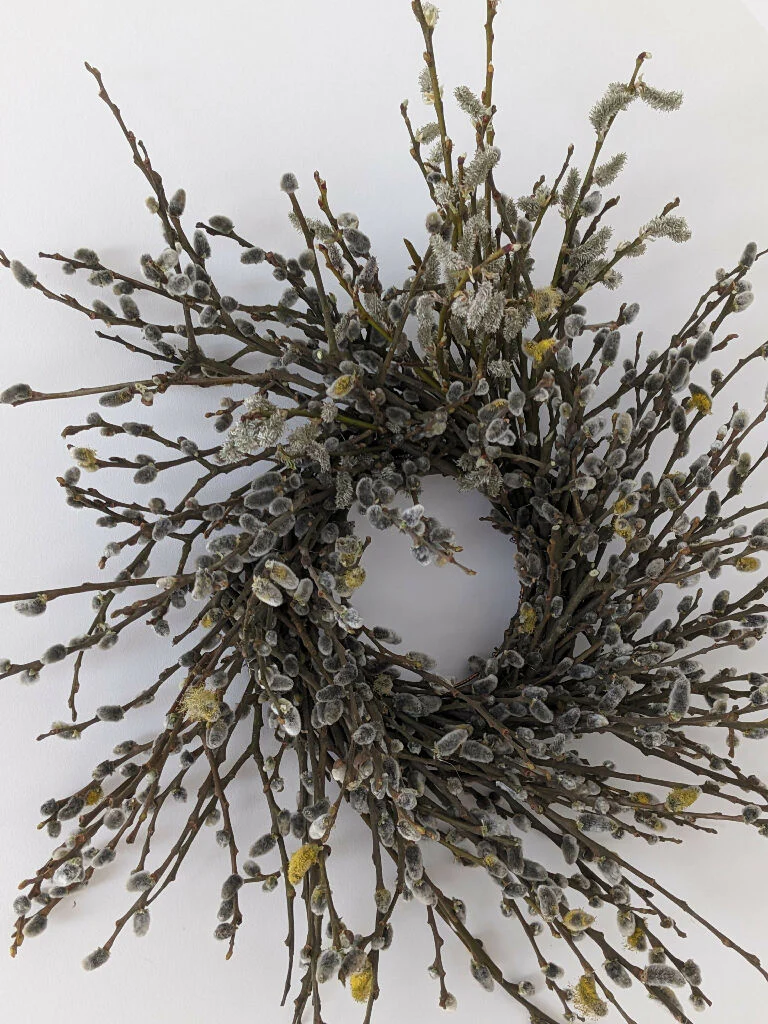 Pussy Willow Handmade Wreath/loose style - Image 2