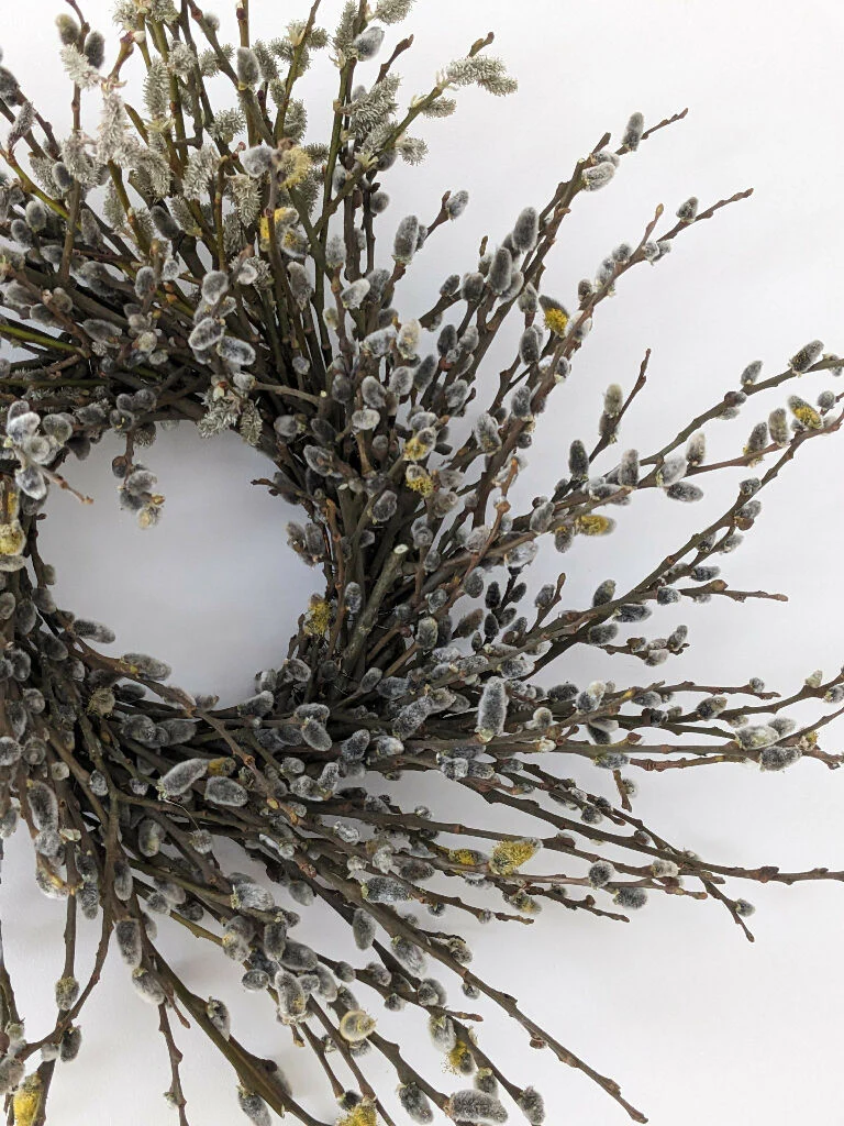 Pussy Willow Handmade Wreath/loose style - Image 3