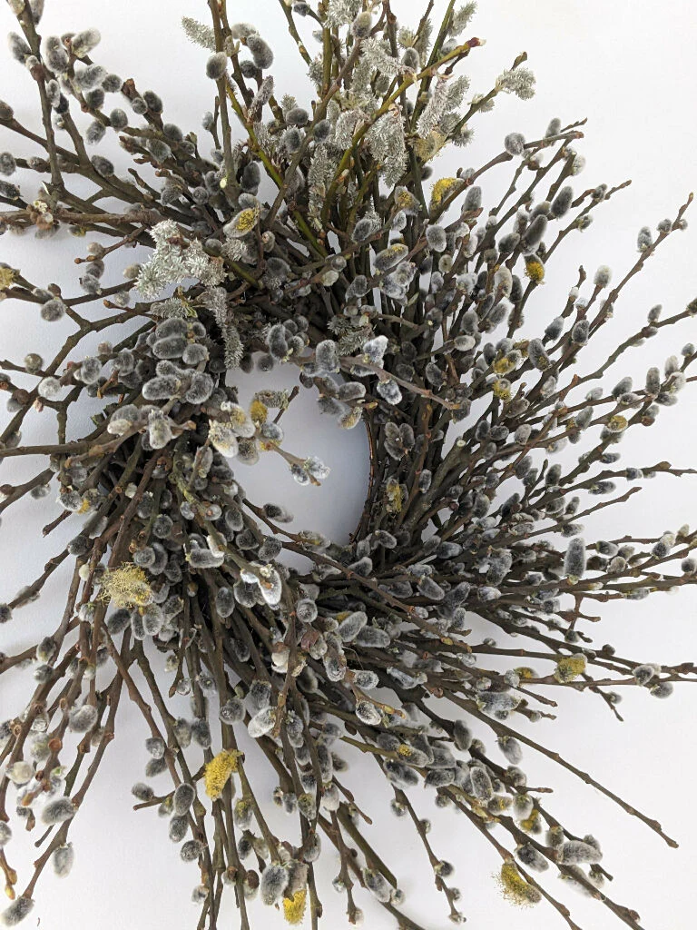 Pussy Willow Handmade Wreath/loose style - Image 4