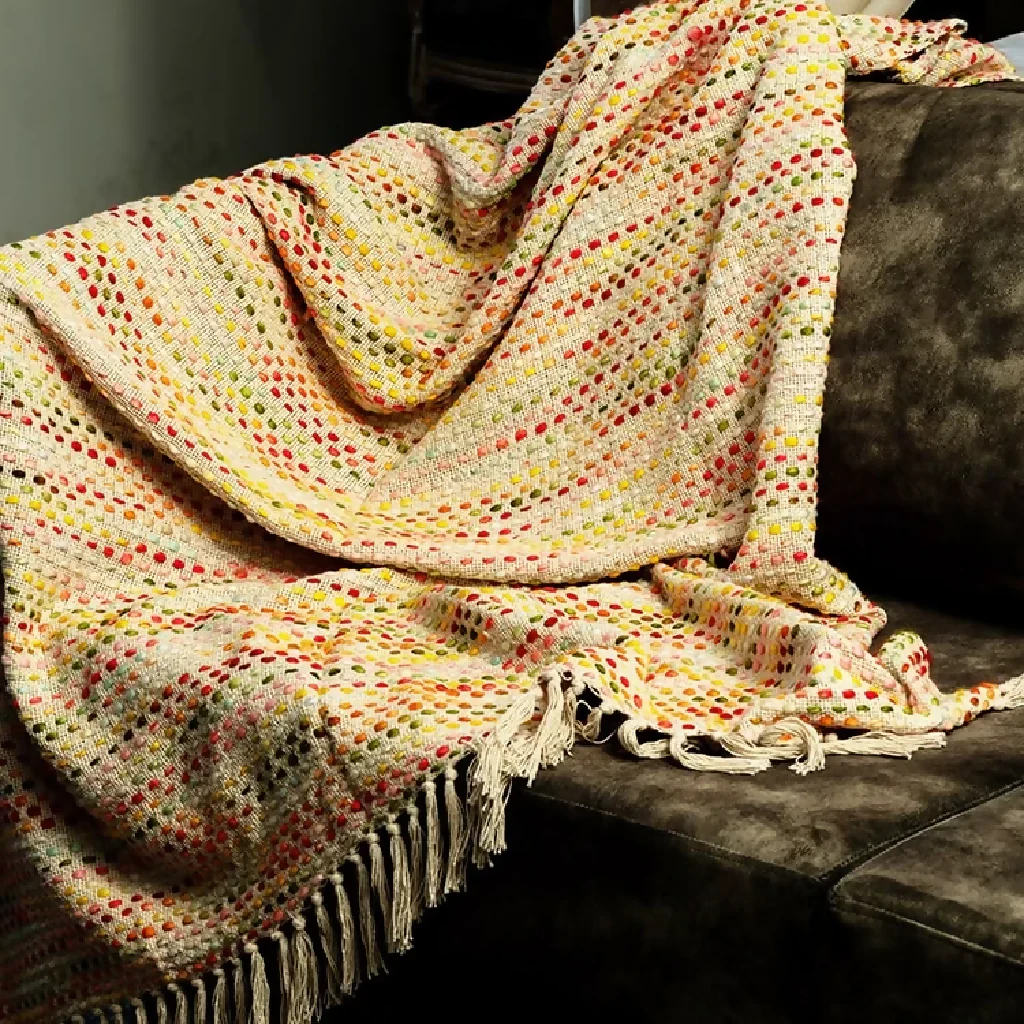 Rainbow Throw Blanket - Image 5