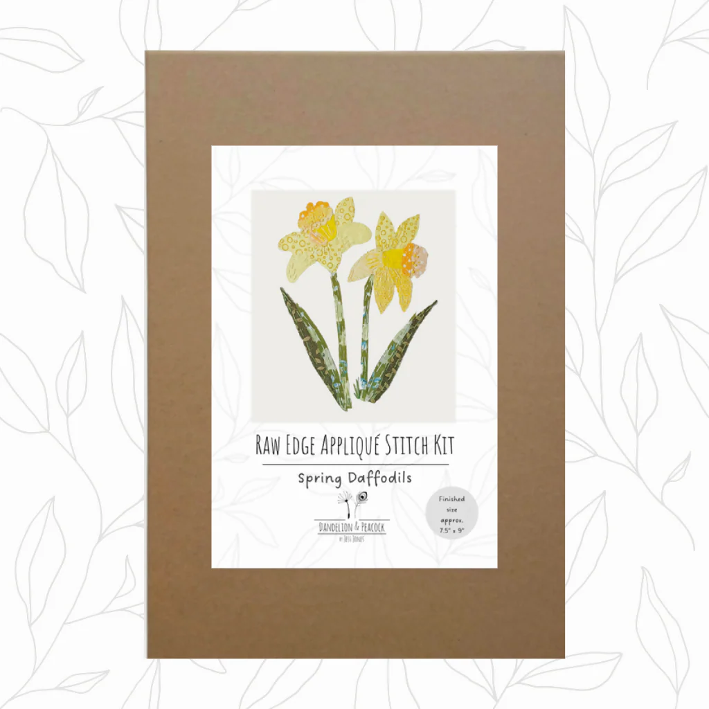 Raw Edge Appliqué Stitch Kit - Spring Daffodils - Image 2