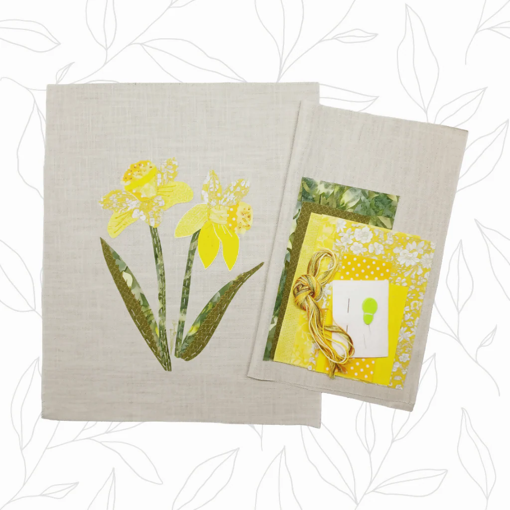 Raw Edge Appliqué Stitch Kit - Spring Daffodils - Image 3