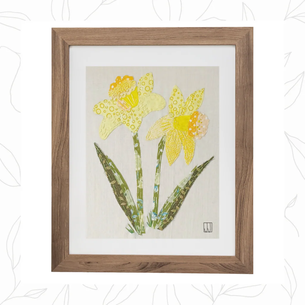Raw Edge Appliqué Stitch Kit - Spring Daffodils - Image 5