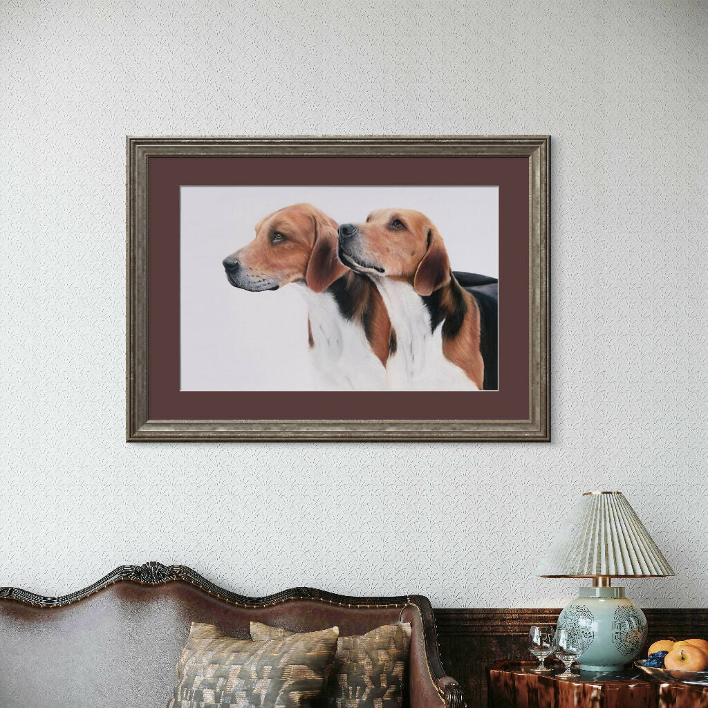 Ready for the Off – A3 Giclée Hound Print with Mount