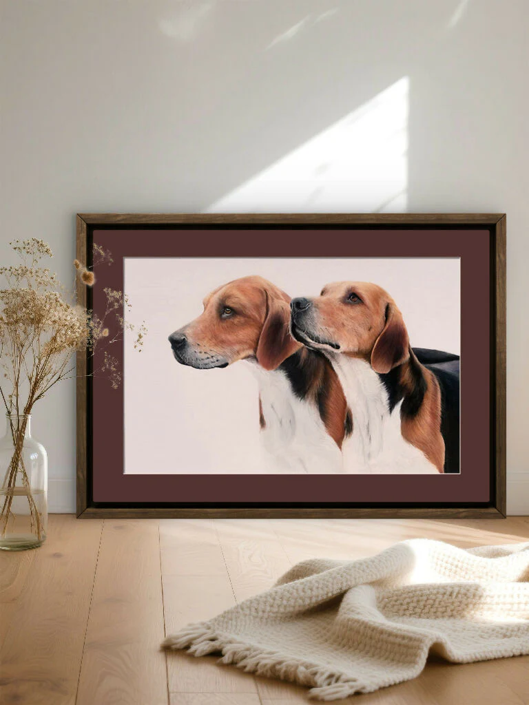 Ready for the Off – A3 Giclée Hound Print with Mount - Image 5