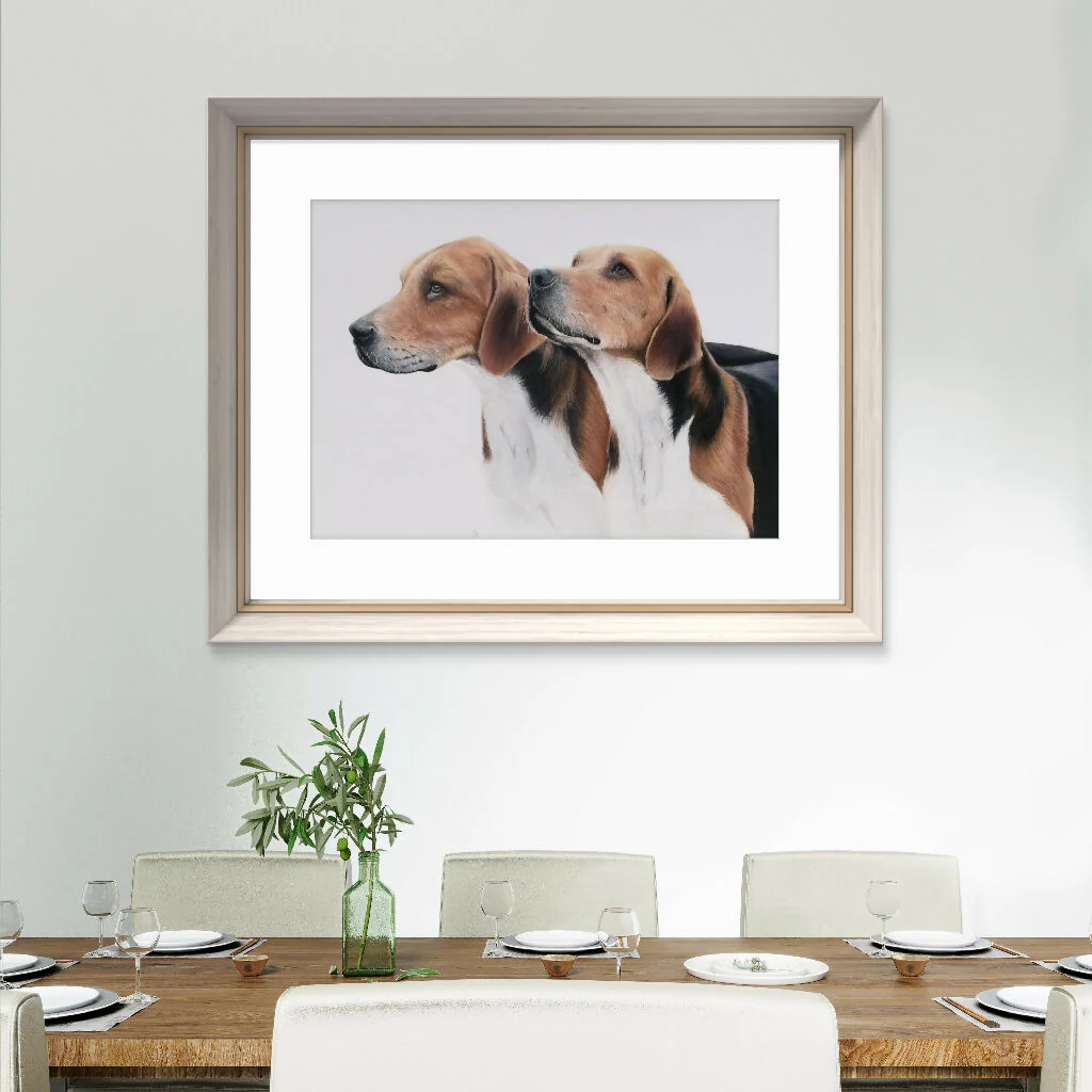 Ready for the Off – A3 Giclée Hound Print with Mount - Image 6