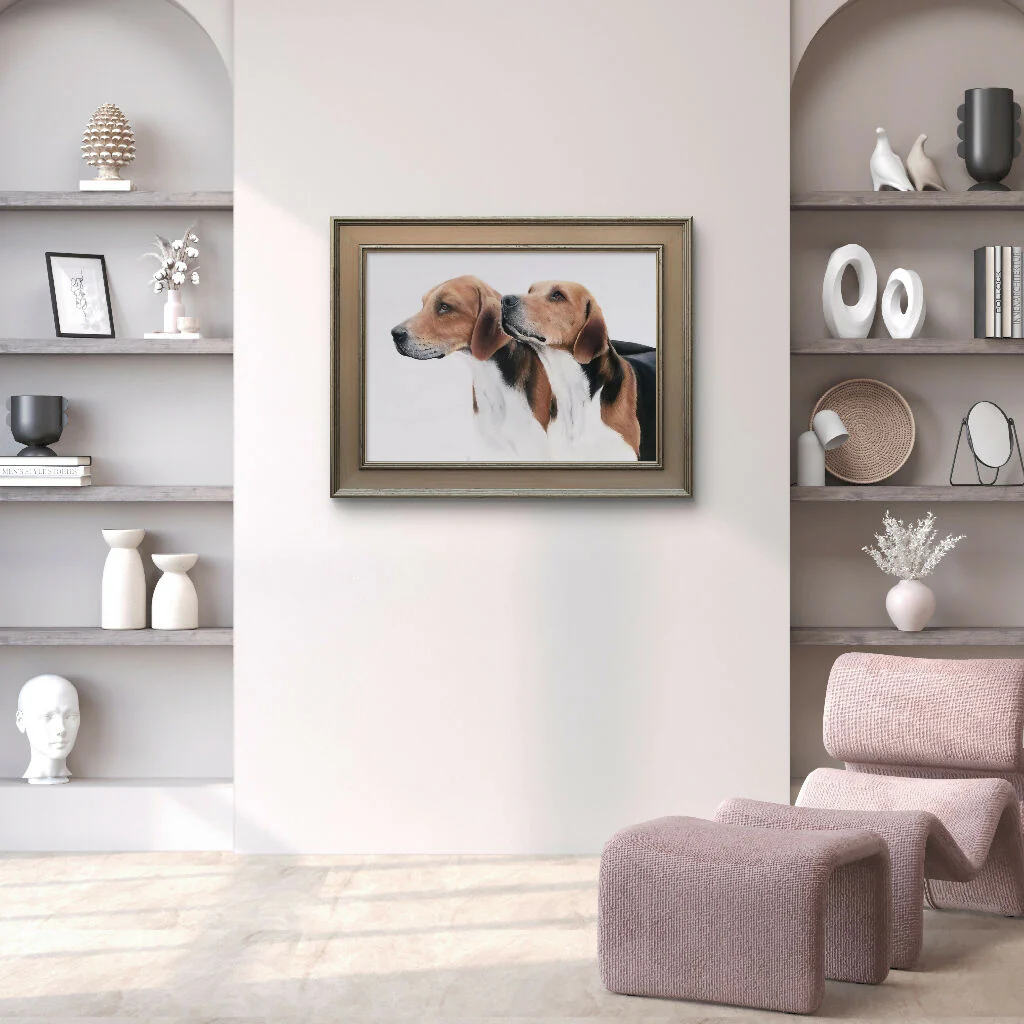 Ready for the Off – A3 Giclée Hound Print with Mount - Image 8