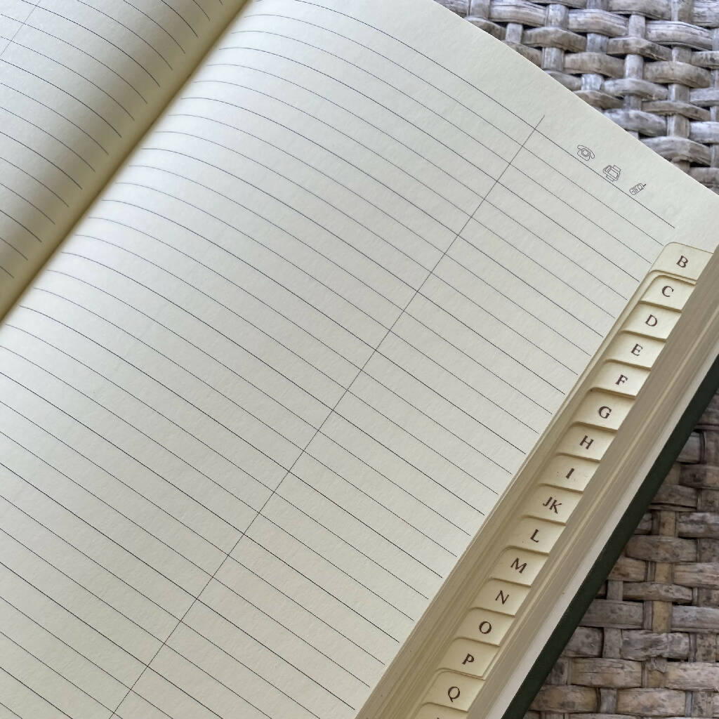 Recycled Leather Address Book with Bee Motif - Image 6