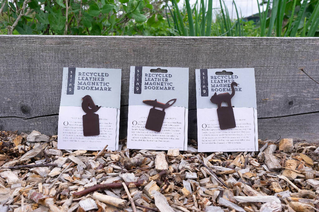 Recycled leather animal bookmarks - Image 8