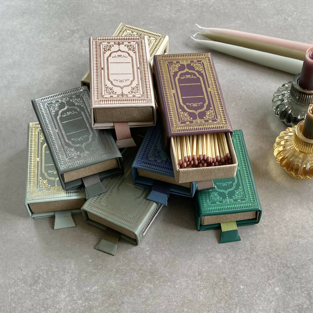 Recycled Leather Matchbox with Long Matches - Image 6