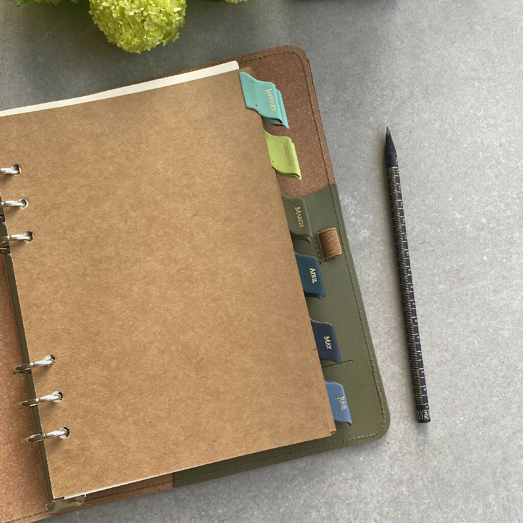 Recycled Leather Personalised Garden Diary - Image 5
