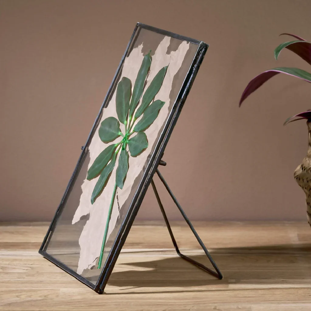 Recycled Metal & Glass Photo Frame - Antique Silver - Image 4