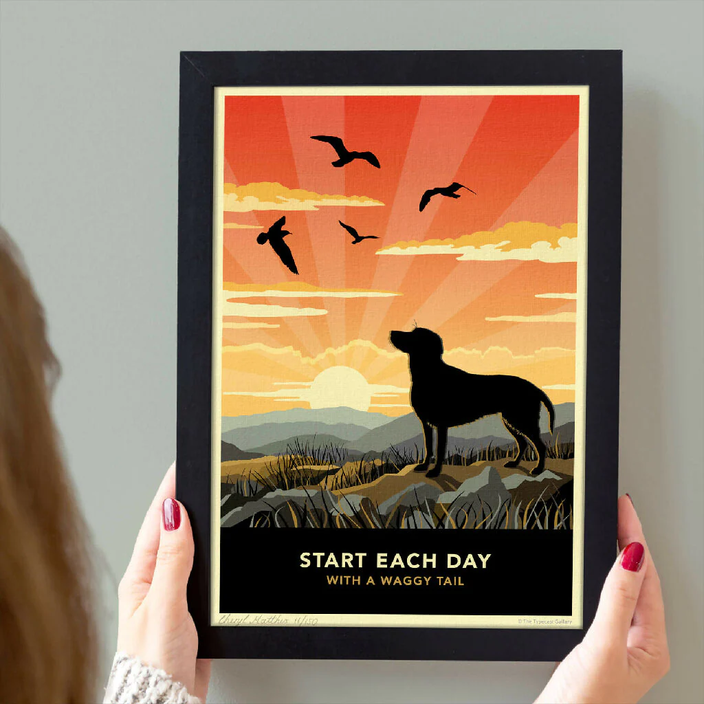 RED FOX LABRADOR ‘WAGGY TAILS’ LIMITED EDITION ART PRINT - Image 4