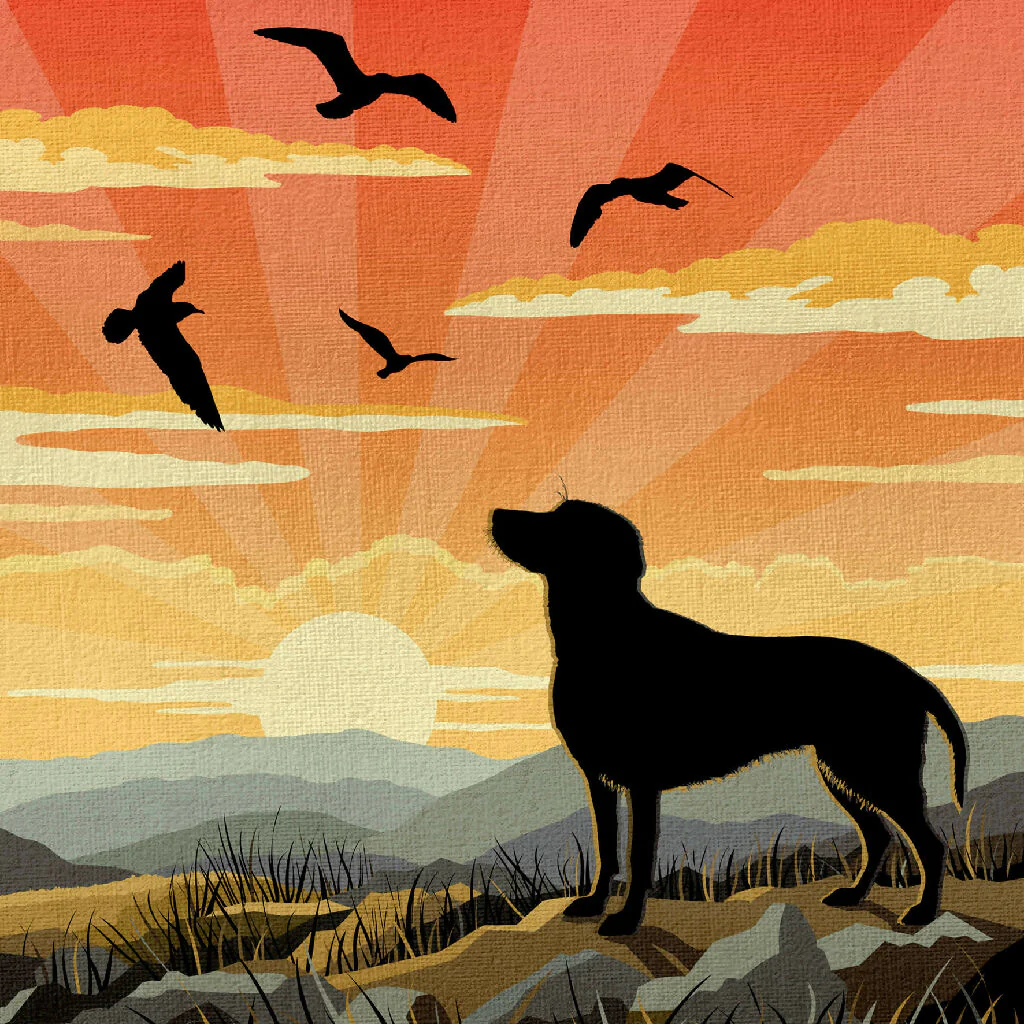 RED FOX LABRADOR ‘WAGGY TAILS’ LIMITED EDITION ART PRINT - Image 6