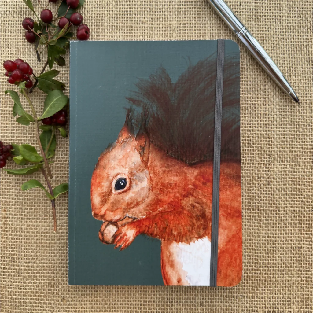 Red Squirrel A5 Notebook Lined Paper - Image 2