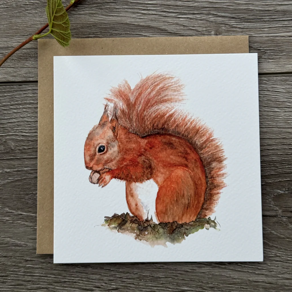 Red Squirrel Greeting Card - Image 2
