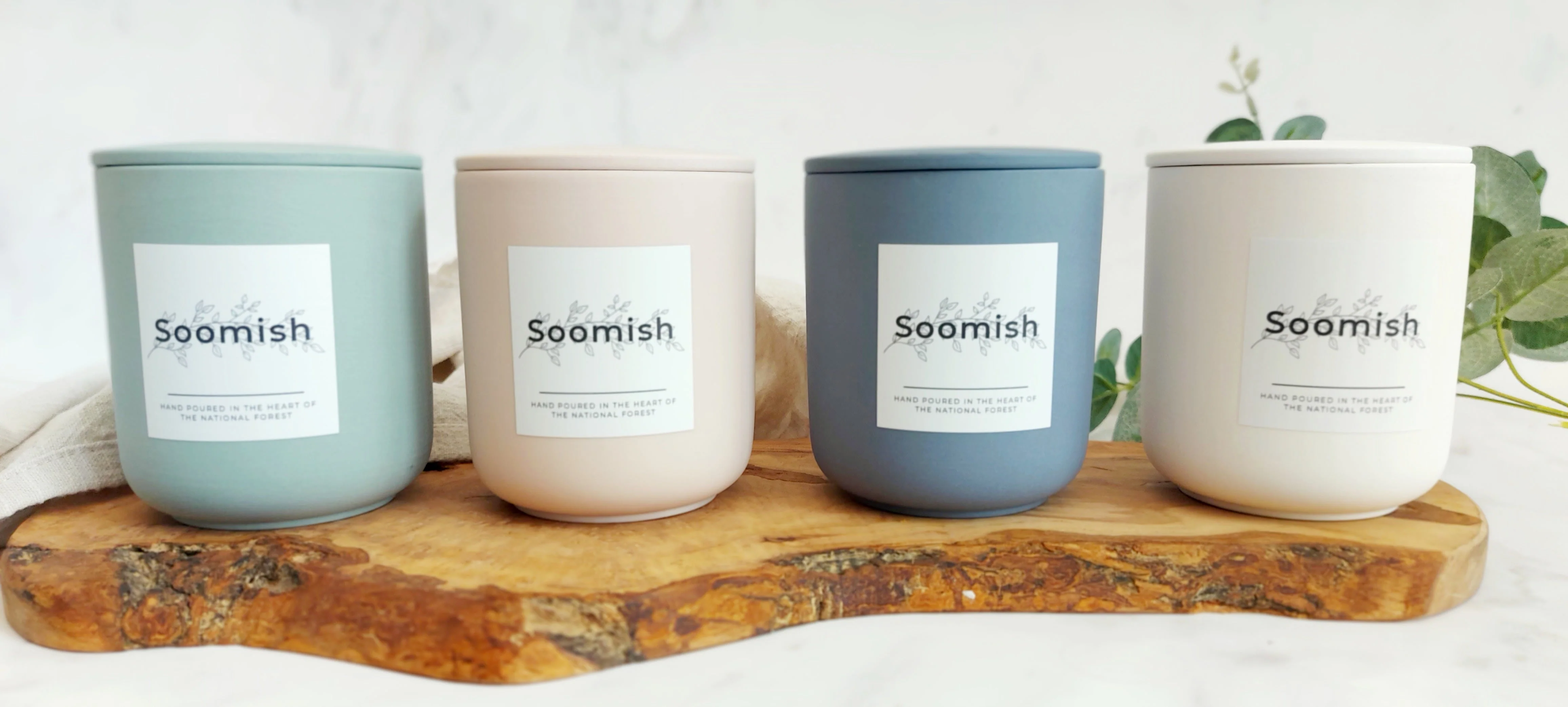 Refillable Candle Pot & Refill - Chalk White - Image 7