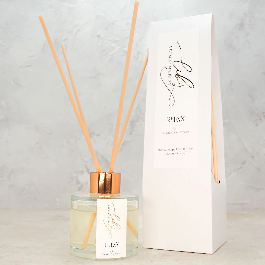 Relax Essential Oil Reed Diffuser - Image 2