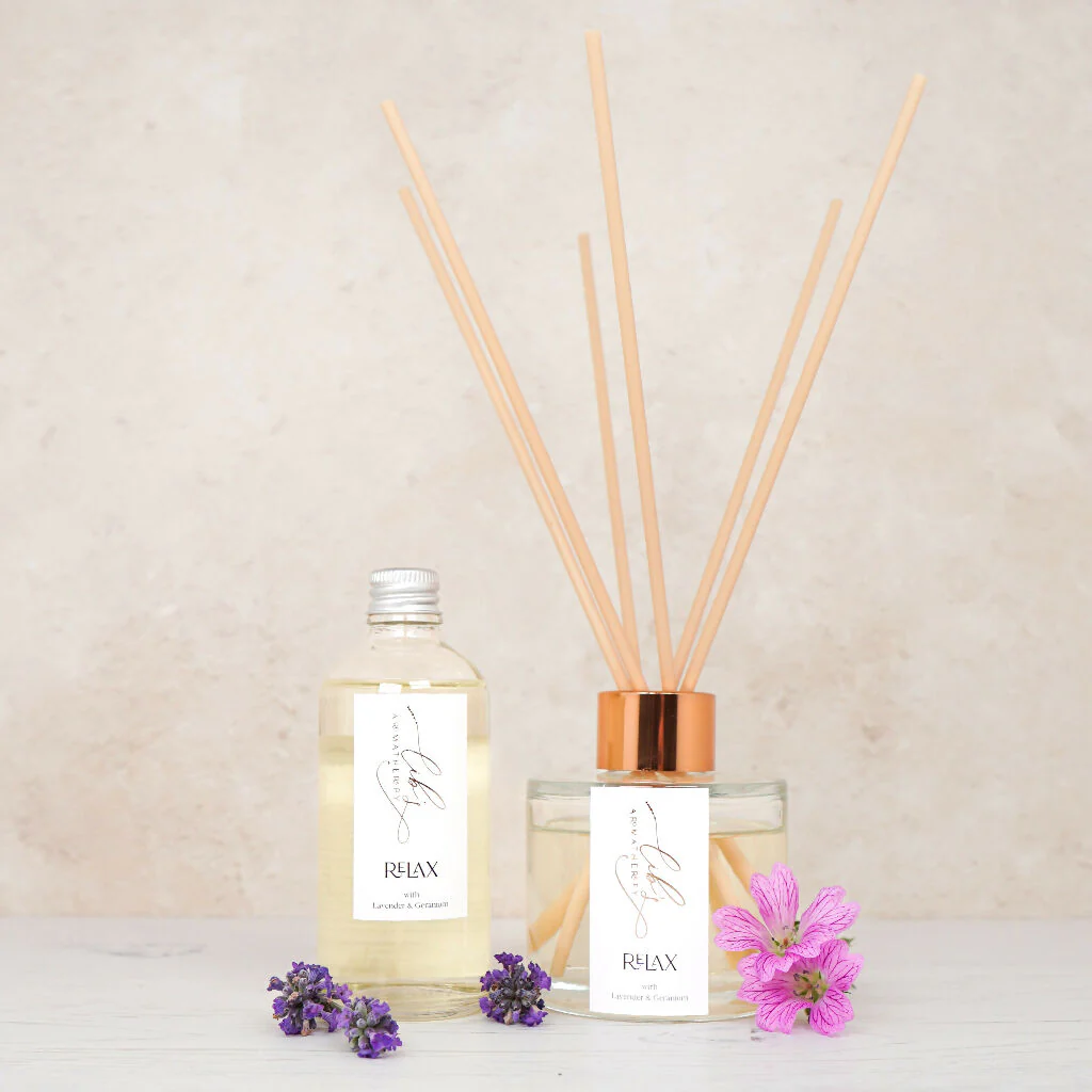 Relax Essential Oil Reed Diffuser - Image 4