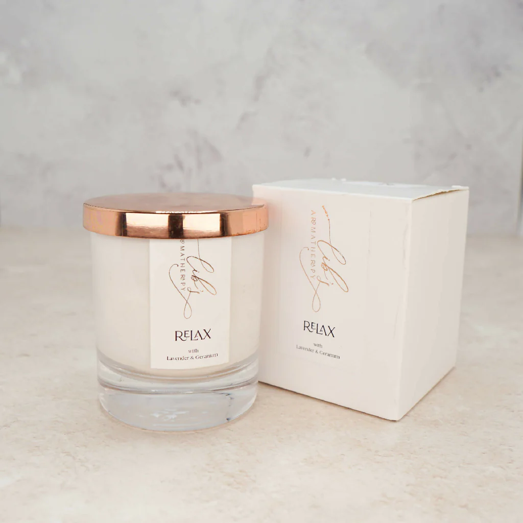 Relax Essential Oil Aromatherapy Candle - Image 4