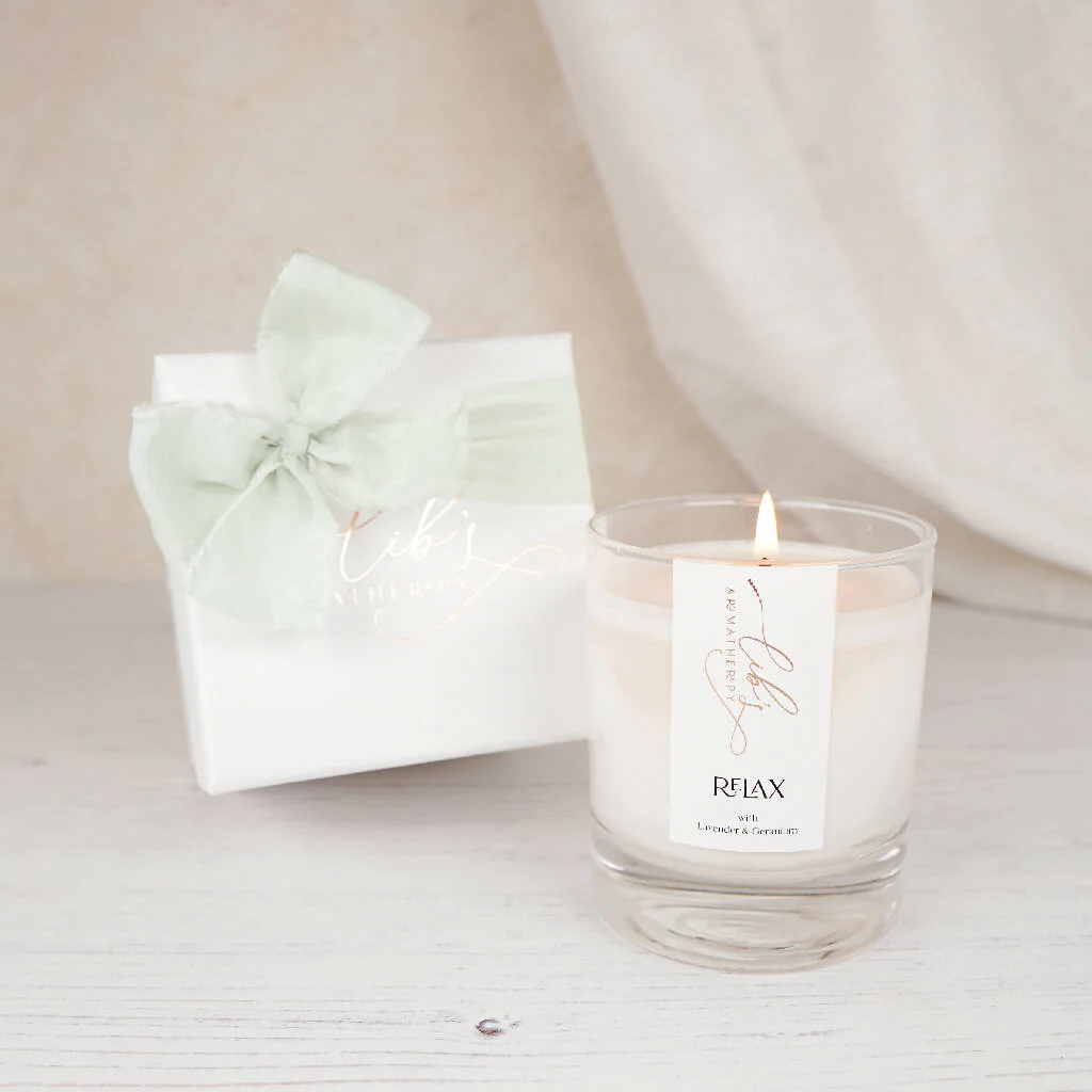 Relax Essential Oil Aromatherapy Candle - Image 5