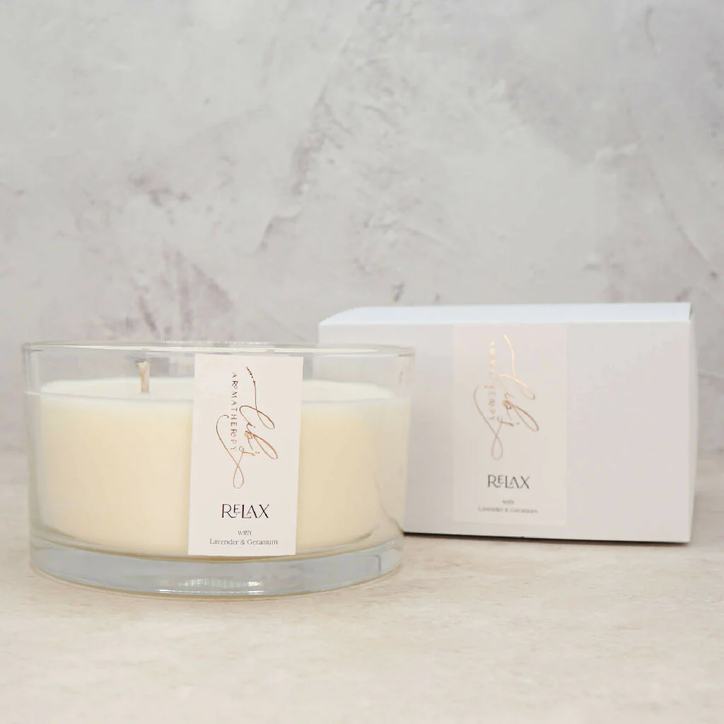 Relax Essential Oil Aromatherapy Candle - Image 7