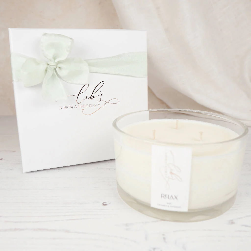 Relax Essential Oil Aromatherapy Candle - Image 8
