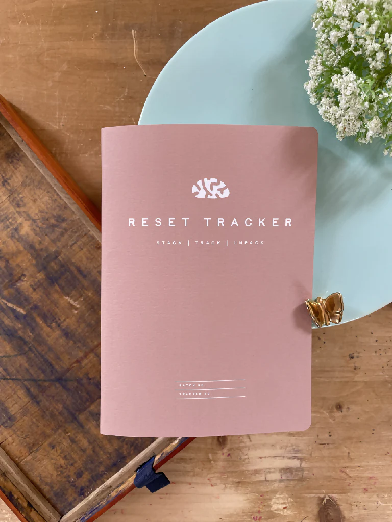Reset Tracker Notebook in Dusky Pink