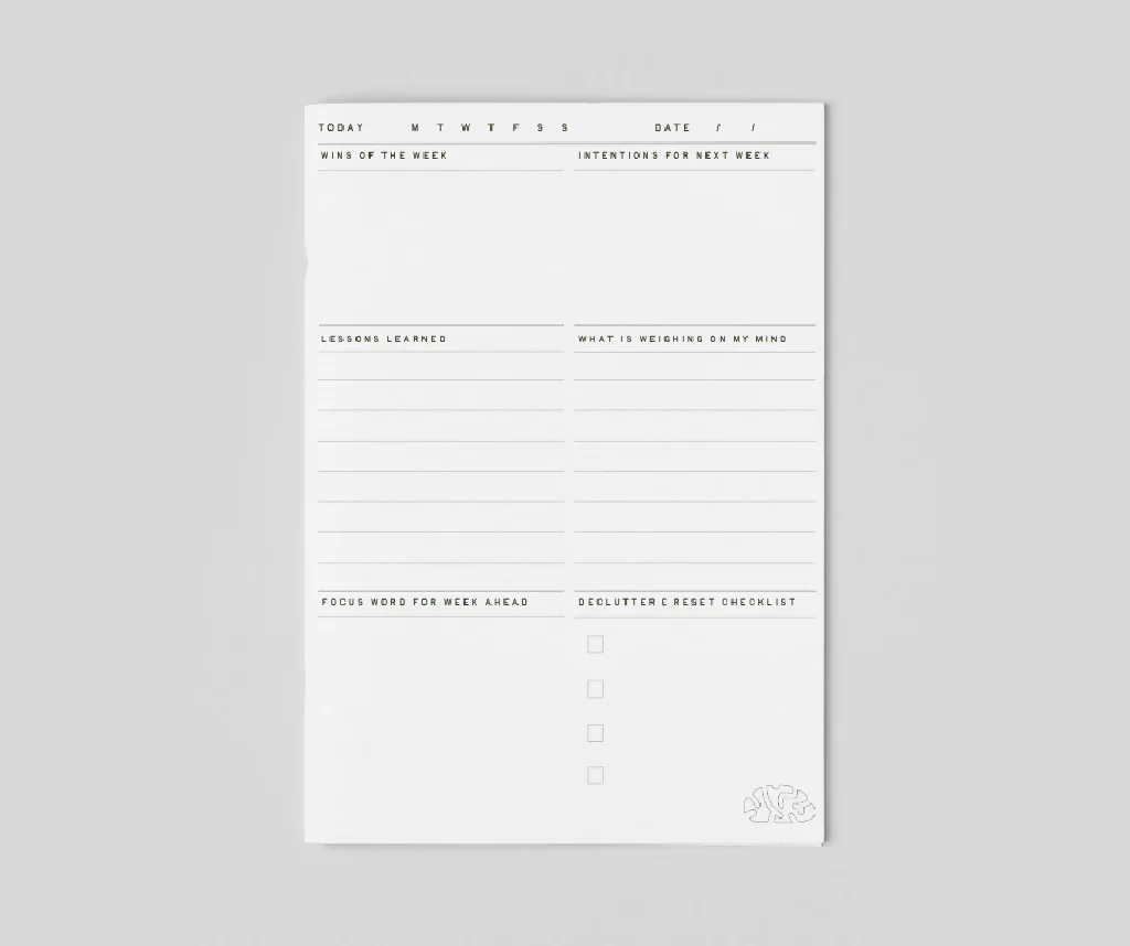 Reset Tracker Notebook in Dusky Pink - Image 2