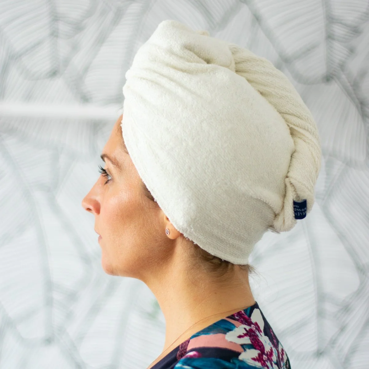 Reusable Bamboo Hair Wrap Towel - Image 2
