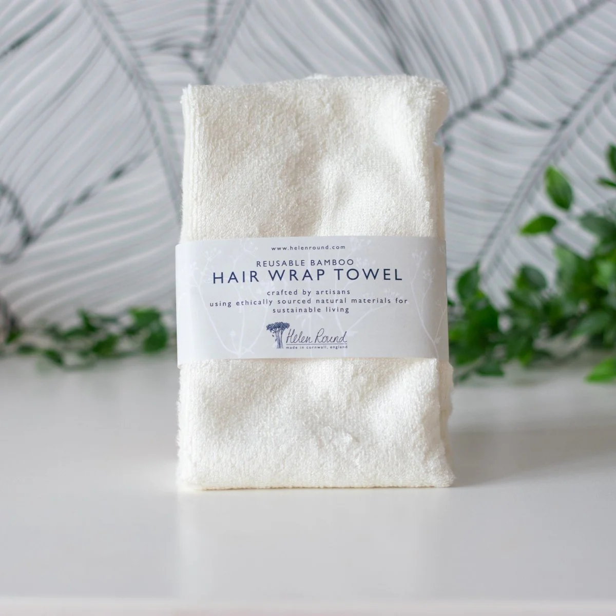 Reusable Bamboo Hair Wrap Towel - Image 6