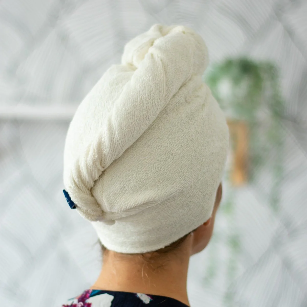 Reusable Bamboo Hair Wrap Towel - Image 7