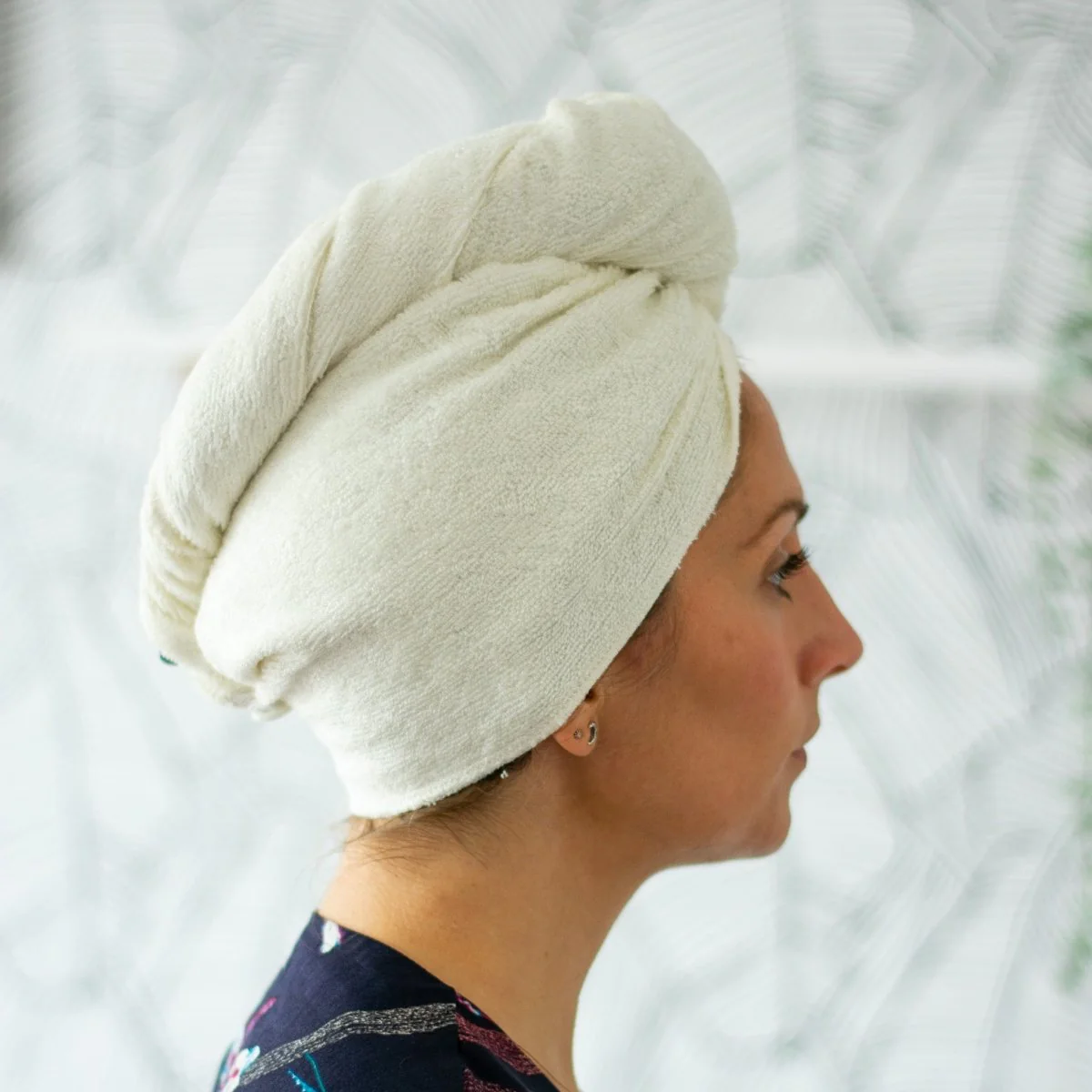 Reusable Bamboo Hair Wrap Towel - Image 8
