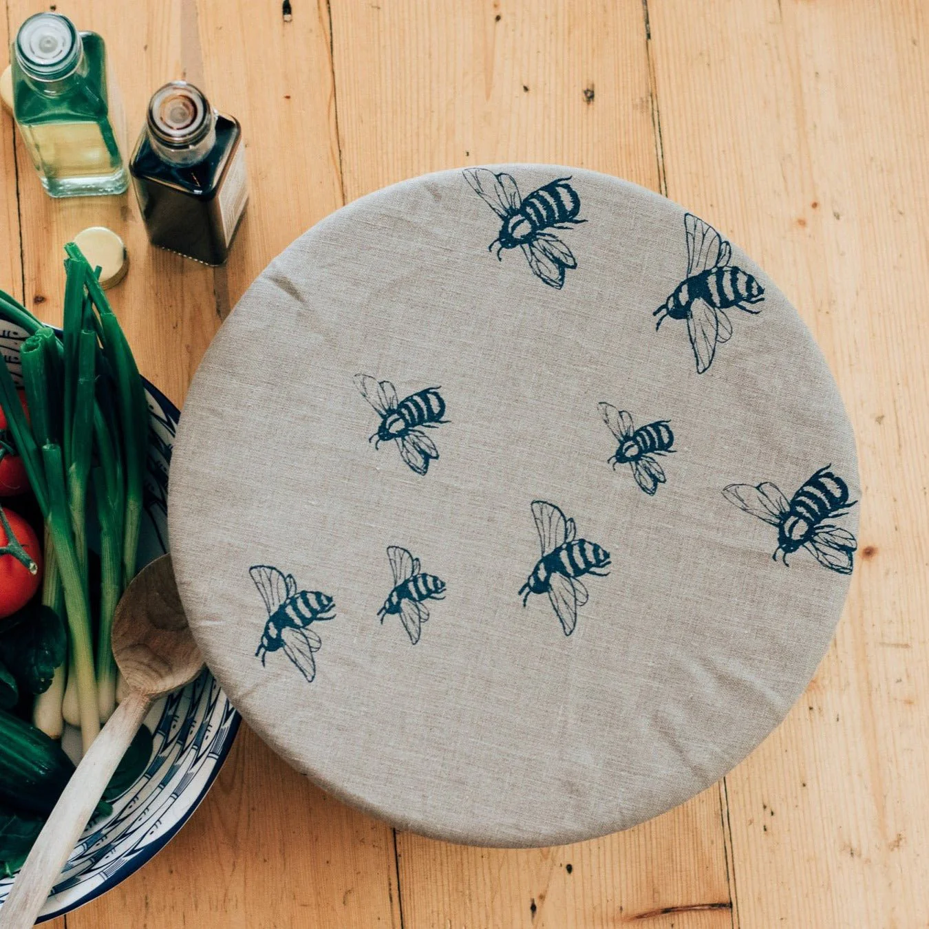 Reusable Bee Bowl Cover - Large Size - Image 3